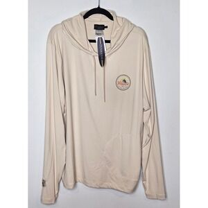 Pendleton NEW $78 Surf Hooded Sun Longsleeve Tee‎ Sandshell Mens XL Logo Shirt